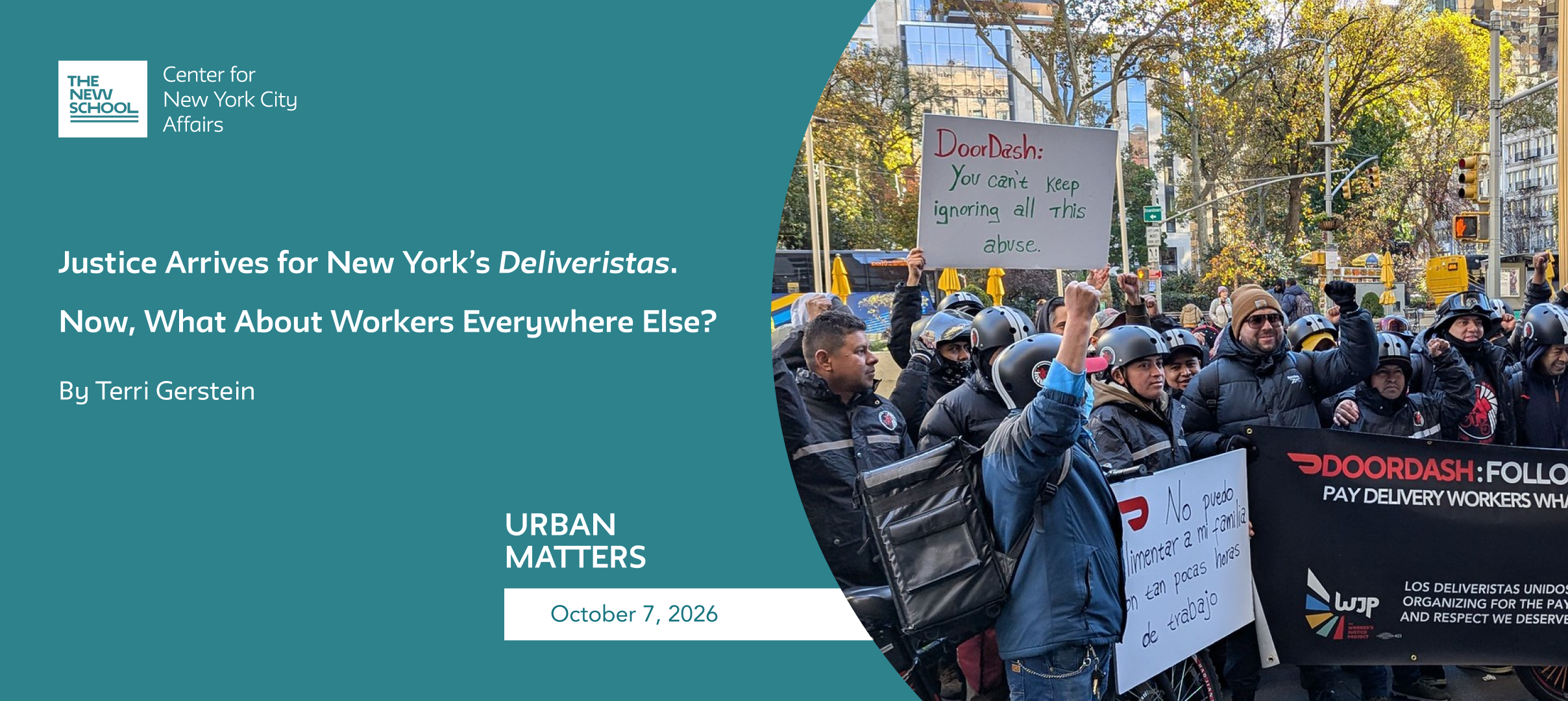 Justice Arrives for New York's Deliveristas. Now, What About